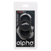 Alpha Liquid Silicone Commander Ring Black COCK RINGS